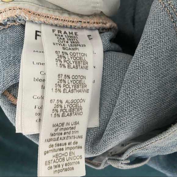 Frame DENIM Le Skinny De Jeanne Side Fray in Scampi  - 24 - Picture 13 of 14
